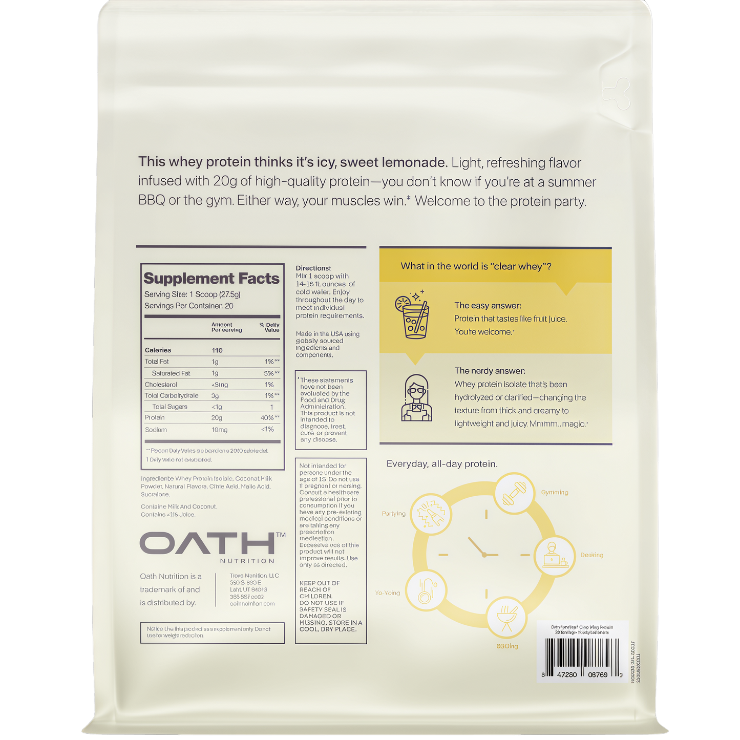 Oath Clear Protein Powder